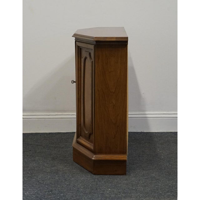 Davis Cabinet Co. Solid Walnut Italian Provincial 34" Accent Console Cabinet 7-283-24 For Sale - Image 9 of 13
