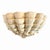 A striking pair of 19th century wall sconces from France, modeled as scallop shells in the Rococo taste and finely worked...