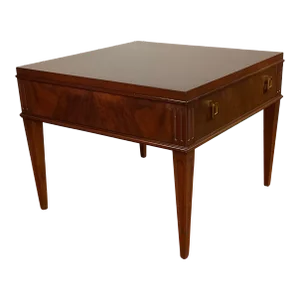 1960s Baker Furniture Mid-Century Modern Rosewood Side End Table With Drawer