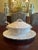 Rare White Vintage Grazia Deruto Soup Tureen with Platter and Spoon in cream. This piece features beautiful grape and...