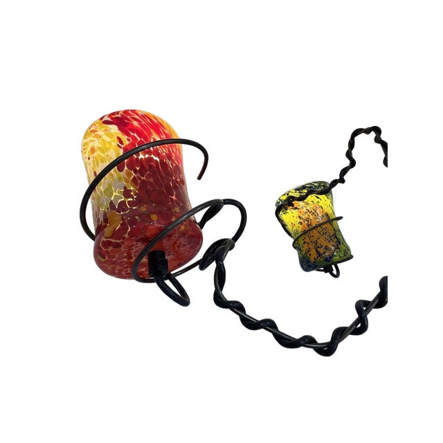 Glass Barovier Toso Murano Vortigoto Glass Floor Lamp For Sale - Image 7 of 8