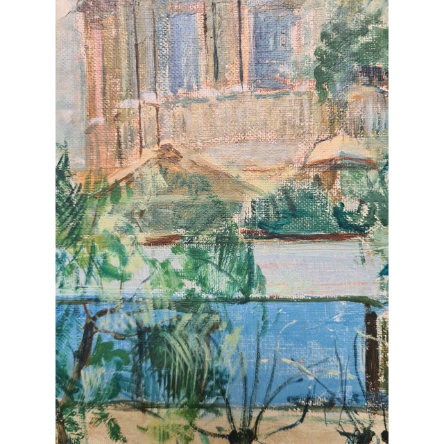 Les Invalides, Paris, Oil Painting on Canvas, 1960s, Framed For Sale - Image 3 of 7