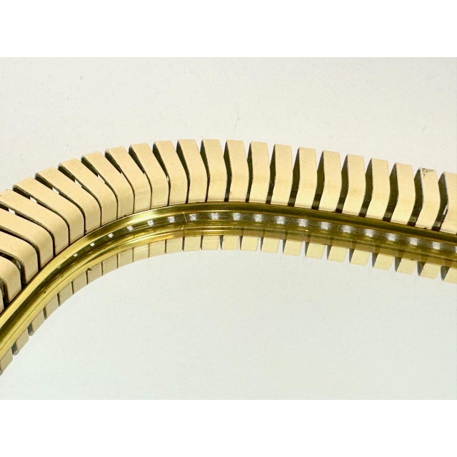 Mid-Century Modern Mid-Century German Wall Mirror with Cut Metal Edge, 1950s For Sale - Image 3 of 10