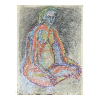 Vintage Fauvist Nude Study by Louis Nadalini For Sale
