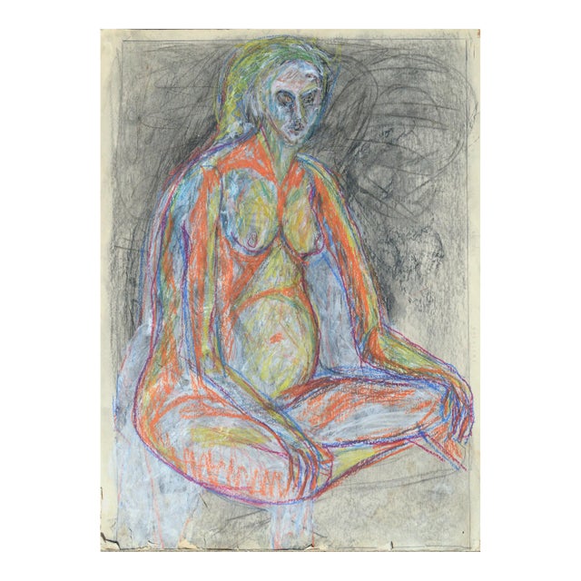 Vintage Fauvist Nude Study by Louis Nadalini For Sale
