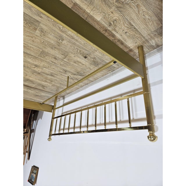 Gold Vintage Brass Bed Frame For Sale - Image 8 of 15