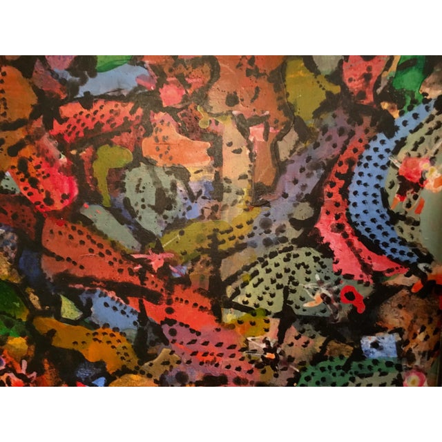 Vintage Mid-Century Edmund Kohn "Christmas Bouquet" Painting For Sale - Image 9 of 13