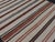 Mid 20th Century Vintage Turkish Kilim Gallery With Stripes in Cream, Brown & Soft Coral Color 5'10" X 10'11" For Sale - Image 5 of 12