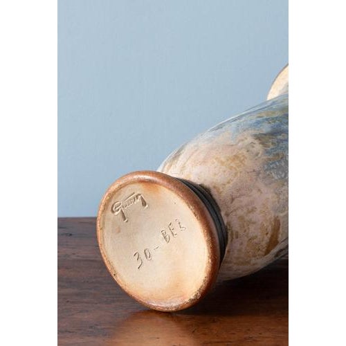 Ceramic Early 20th Century Art Deco Stoneware Flared Vase from Roger Guérin For Sale - Image 7 of 8