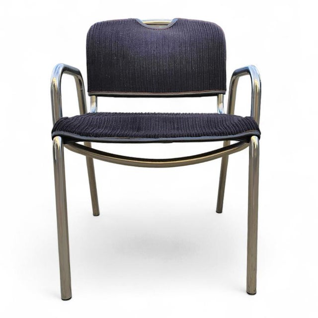 Black Upholstery Castiglietta Dining Chairs by Castiglioni for Zanotta, Italy, 1960s, Set of 4 For Sale - Image 18 of 18