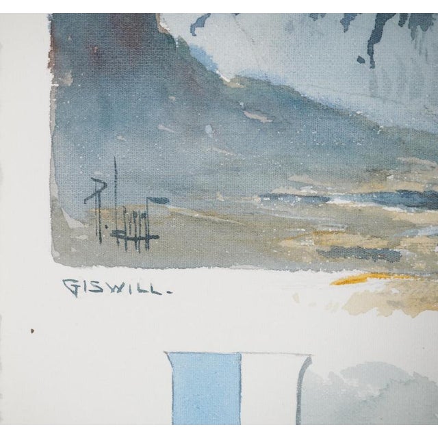 René LEVERD (1872-1938) Switzerland, Mont Blanc from Lucerne Original watercolor Signed in ink On vellum, 26.5 x 20 cm...
