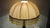Metal Antique Bronze Beaded Fabric Shade Table Lamp, 1920s For Sale - Image 7 of 10