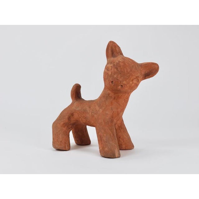 1920s Large Baby Deer Pottery Ceramic Sculpture from Walter Bosse, Austria, 1920s For Sale - Image 5 of 16