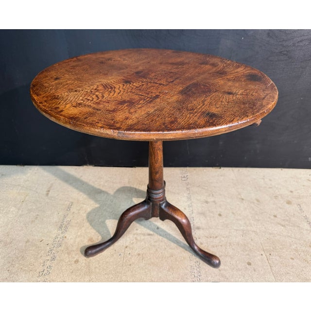 Georgian Oak Tilt-Top Table, 1800s For Sale - Image 12 of 12