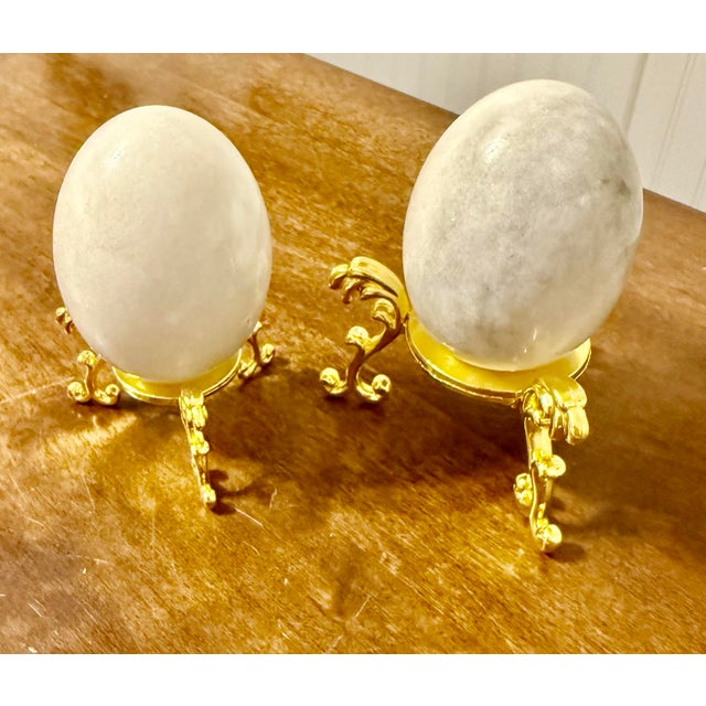 Mid 20th Century Japanese Hand Painted Collectors Eggs For Sale - Image 5 of 10