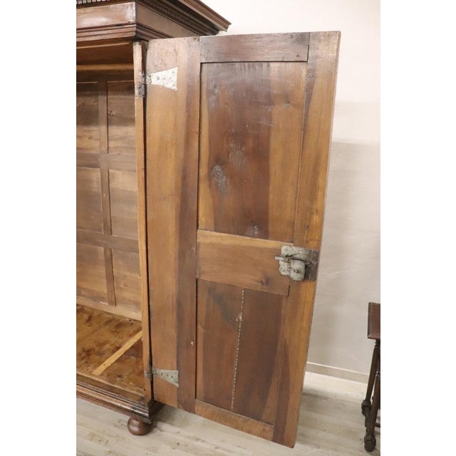 Antique Italian Walnut Wardrobe, 1600s For Sale - Image 17 of 18
