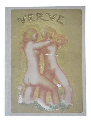 Vintage Mid 20th C. Lithograph-Female Nudes-Aristide Maillol From Verve Art Journal