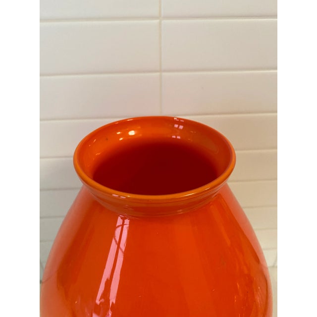 This massive footed hand-blown bowl, makes quite a statement.