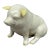 Vintage Irish Belleek Porcelain Pig For Sale
