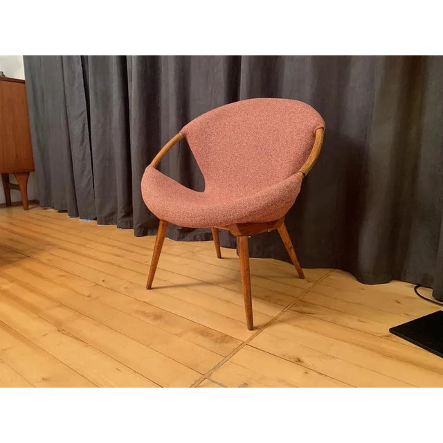 A unique armchair in the style of Miroslav Navratil from the 1950s and 1960s. In original and very good condition. High...