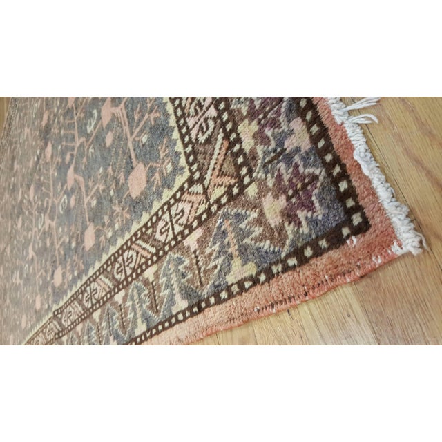 1930s Vintage Khotan Rug, Handmade Oriental Rug, Soft shrimp, Beige, Brown, Char Gray For Sale - Image 5 of 11