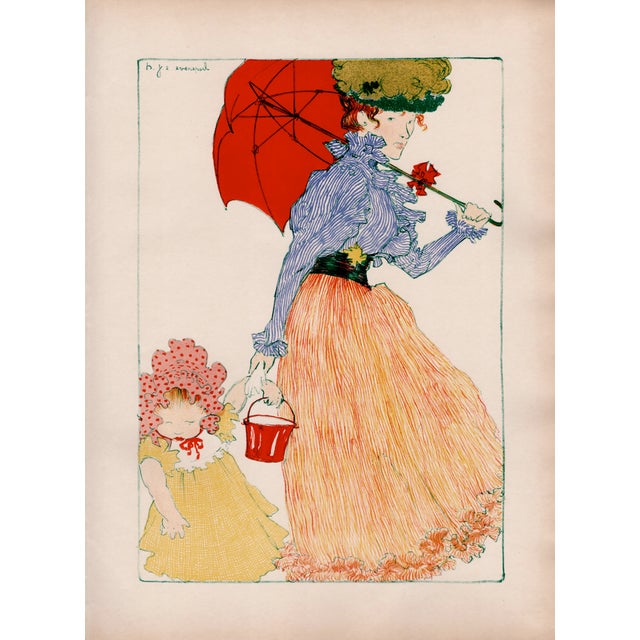 H. J. E. Evenepoel, Au Square, 1897, Lithograph on Paper For Sale - Image 10 of 11
