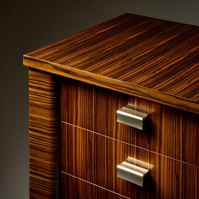 1950s Period Mid-Century Macassar of Ebony Buffet/Enfilade For Sale - Image 5 of 9