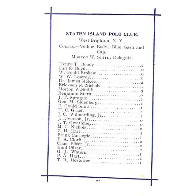 Polo Association 1901 Annual For Sale - Image 9 of 13
