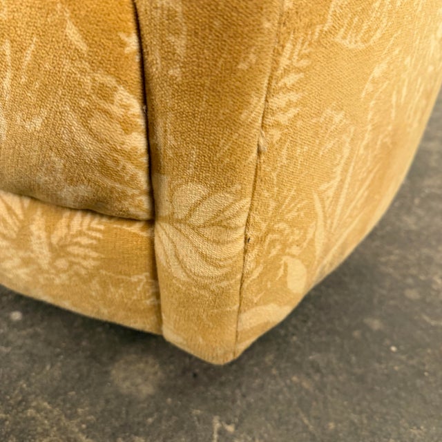 Yellow Mid Century Modern Milo Baughman for Thayer Coggin Rocking Swivel Lounge Chair For Sale - Image 8 of 12