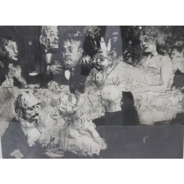 Printmaking Materials "Election Night" Etching Jack Levine 1969 For Sale - Image 7 of 13