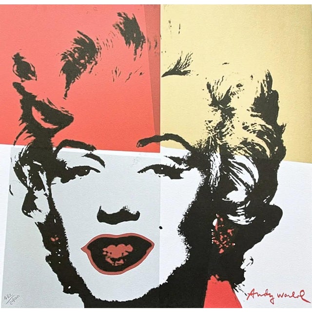 1986 Carnegie Museum of Art After Andy Warhol "Marilyn Monroe in Squares" Lithograph For Sale