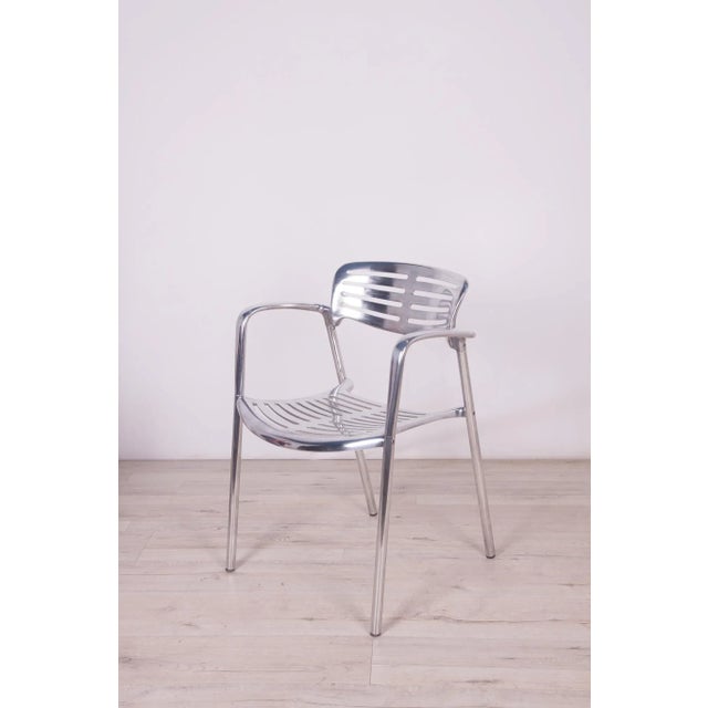 Aluminium Stackable Chairs by Jorge Pensi for Amat 3, 1980s For Sale - Image 6 of 18