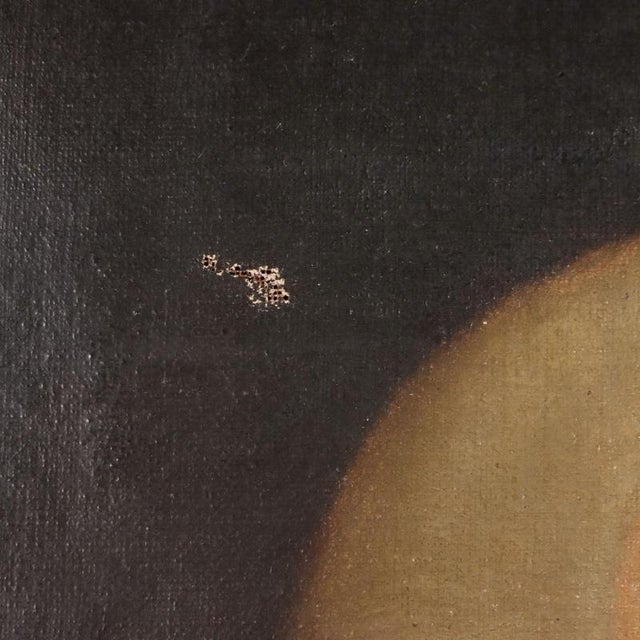 Male Portrait, 1700s-1800s, Oil on Canvas For Sale - Image 6 of 11