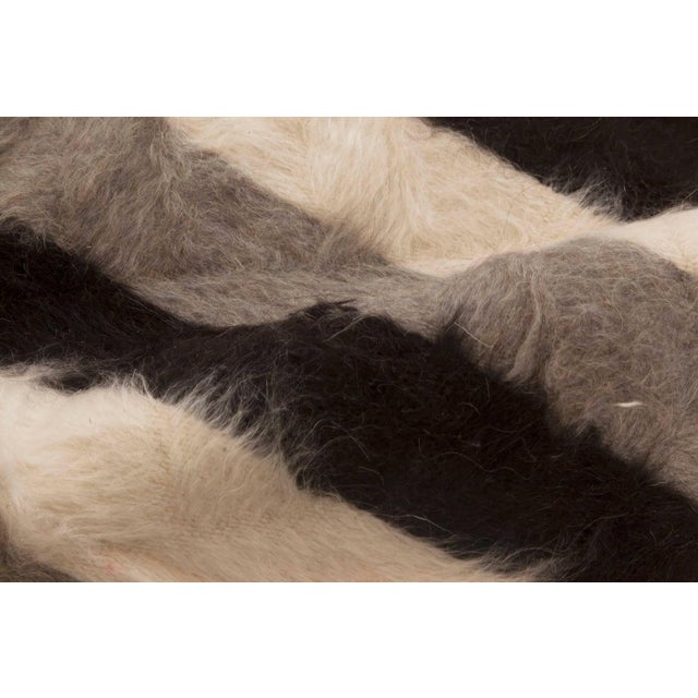 Modern Taurus Collection Modern Striped Goat Hair Rug by Doris Leslie Blau For Sale - Image 3 of 8