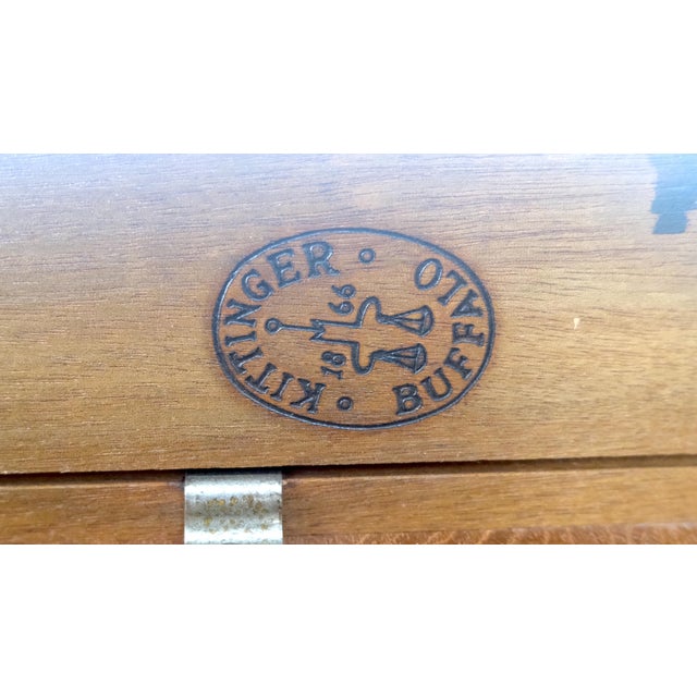Kittinger Kittinger Solid Mahogany Figural Top Side End Table Stand MINT For Sale - Image 4 of 13