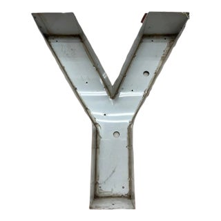 Vintage Marquee Letter Y For Sale