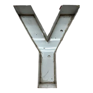 Vintage Marquee Letter Y