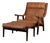 Set of Vintage Model GE530 Lounge Chair with Ottoman in Smoked Oak and Leather by Hans J. Wegner for Getama, 1970s For Sale