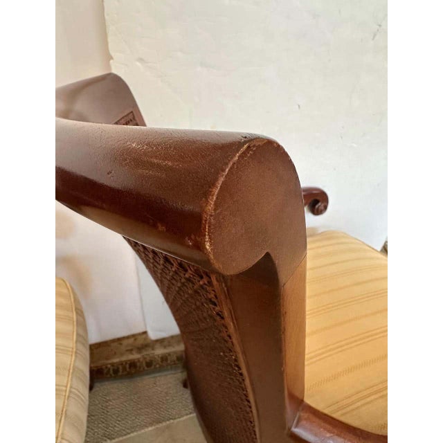Traditional Double Caned Hickory Chair Regency Style Chairs by Mark Hampton For Sale - Image 3 of 9