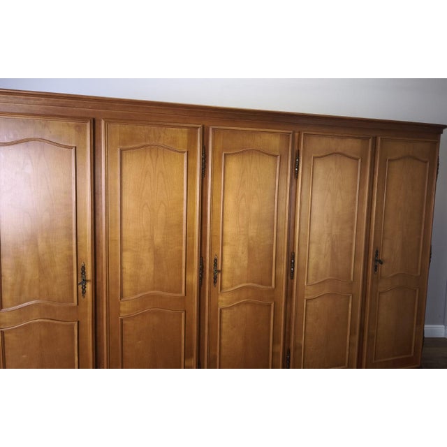 Vintage French Louis XVI Style Wardrobe For Sale - Image 6 of 13