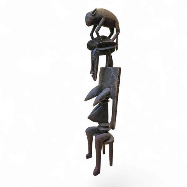 African Wooden Dogon Figure Sculpture, 1960s For Sale - Image 16 of 16