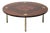 Low Table in Wood and Brass by Ettore Sottsass for Poltronova, 1950s For Sale
