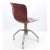 Office Chair with Ergonomic Seat in Brick Red Plastic, 1950s For Sale - Image 3 of 4