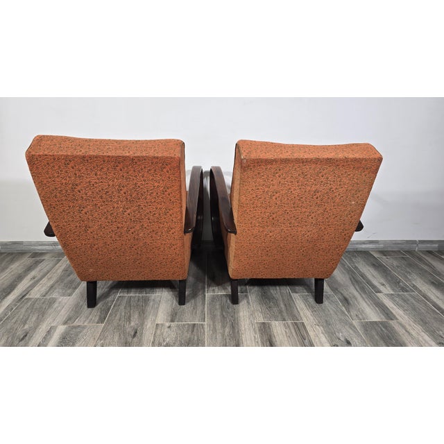 Vintage Armchairs from Jindrich Halabala, 1940s, Set of 2 For Sale - Image 12 of 14