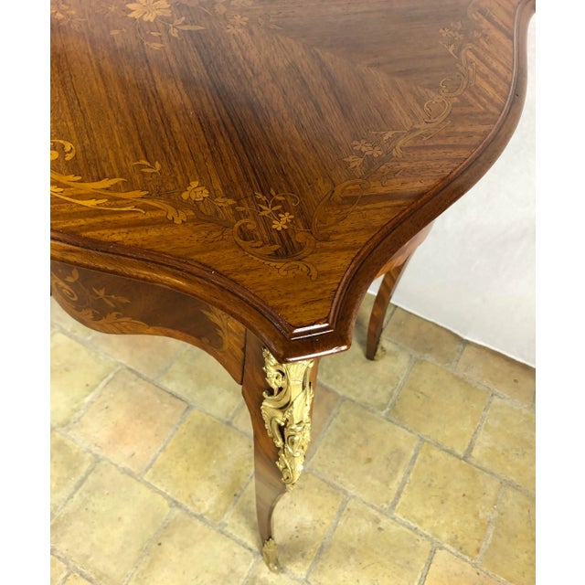 Late 19th Century Late 19th Century French Louis XV Style Bureau Plat or Antique French Writing Desk For Sale - Image 5 of 10