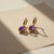 Modern Vintage Inspired Amethyst and Colorless Topaz Drop Earrings Silver, Gold, A Pair For Sale - Image 3 of 7