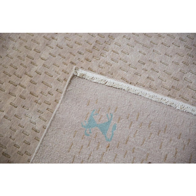 New Indian Folk Art Design Rug - 6' X 9' For Sale - Image 11 of 14