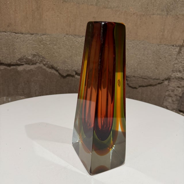 Murano Vase Sommerso Attr Pavel Hlava Italy Mid Century Modern For Sale - Image 15 of 17