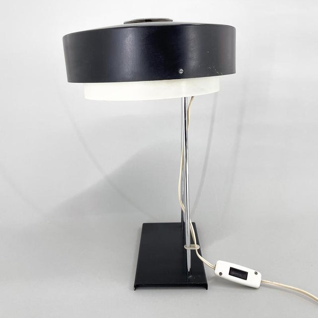 Metal Mid-Century Table Lamp attributed to Josef Hůrka for Napako, 1970s For Sale - Image 7 of 12