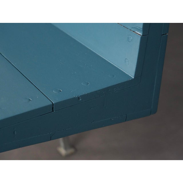 Blue Monastery Bench by Dom Hans Van Der Laan, Netherlands, 1960s For Sale - Image 8 of 9